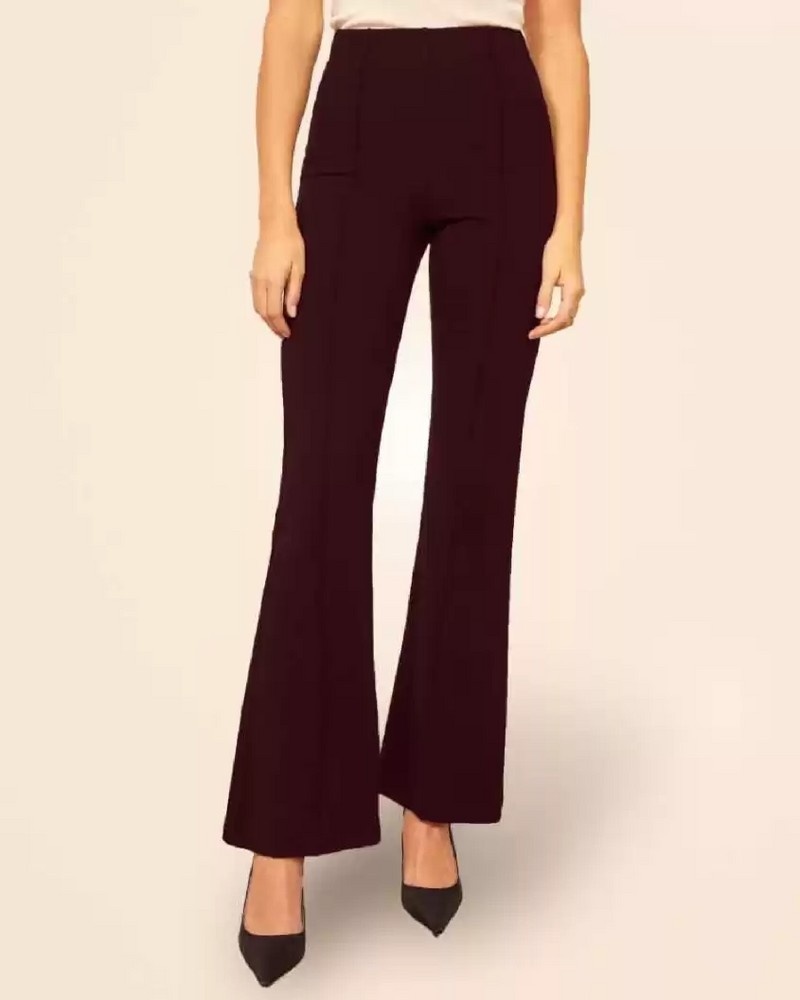 MOOSTA High Waist Flare Leg Pants