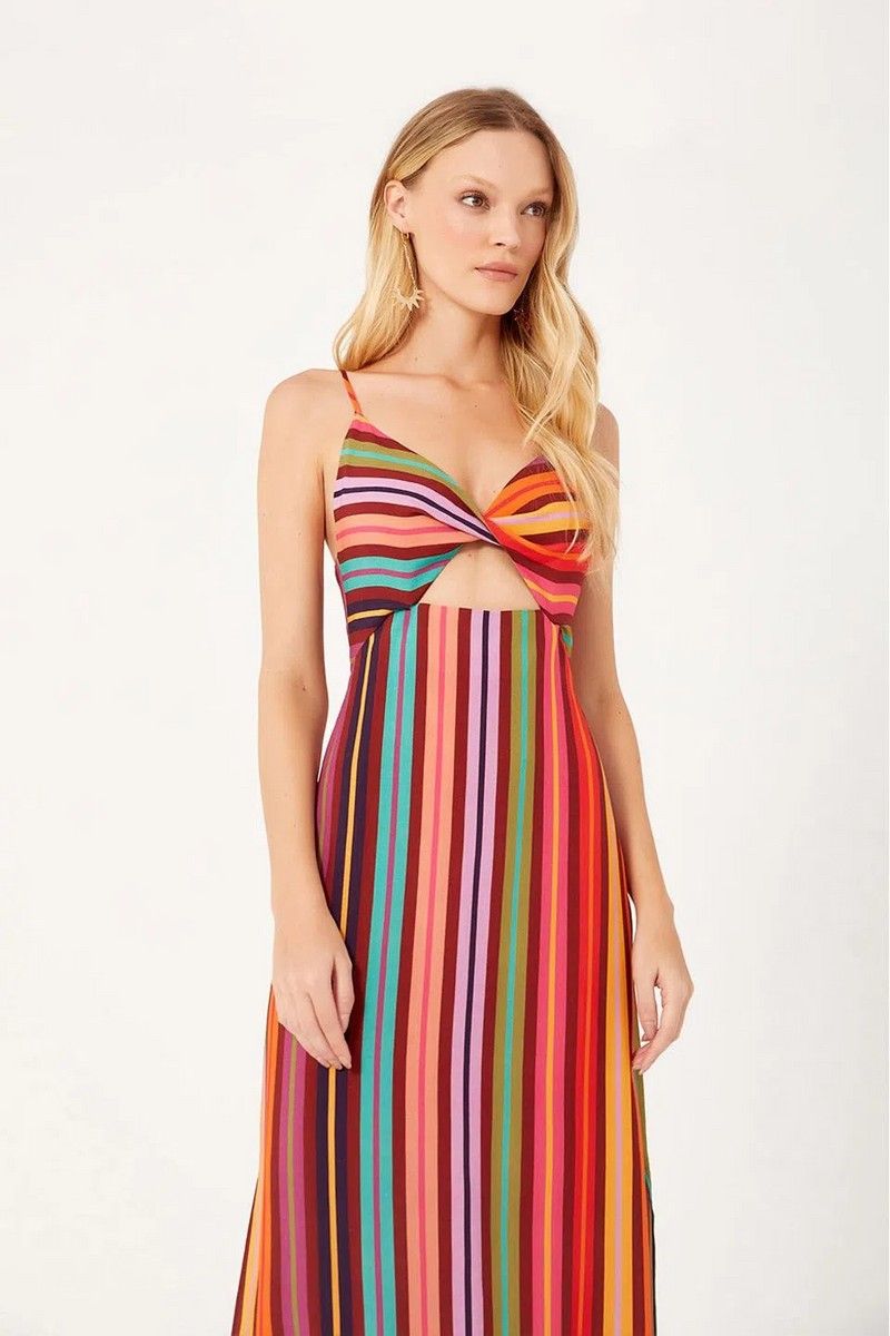 Pin Striped Multicolor Dress