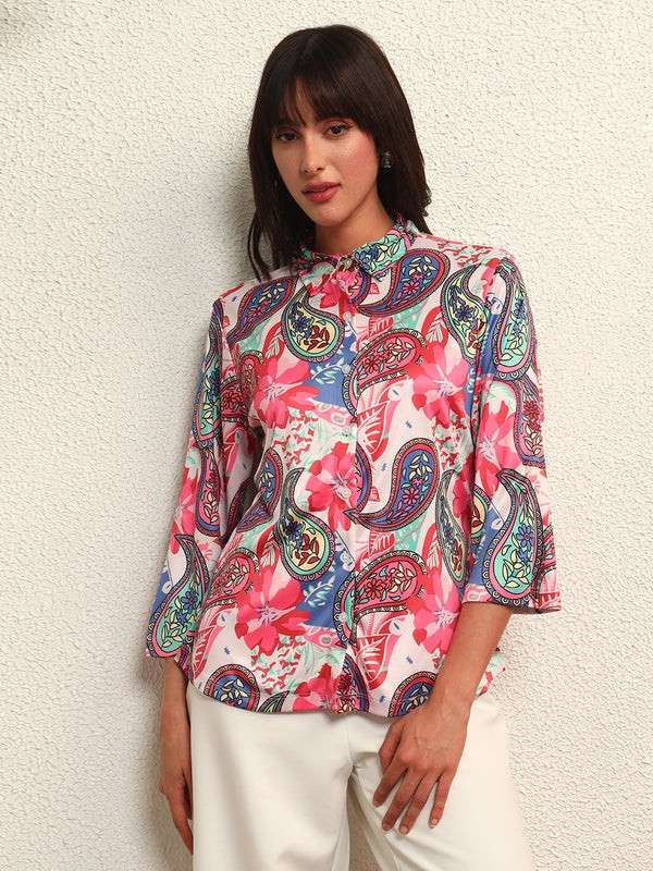 Women Multicolor Paisley Printed Shirt
